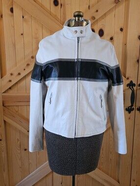 "Hot Leathers" Women's Size Largw Moto Jacket Y2k